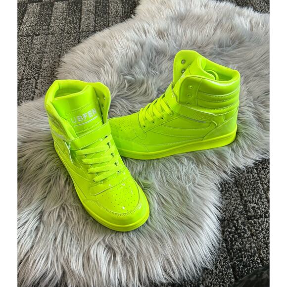 Neon UBFEN Hidden Wedge Sneaker Booties Women's Size 11 - Picture 4 of 6